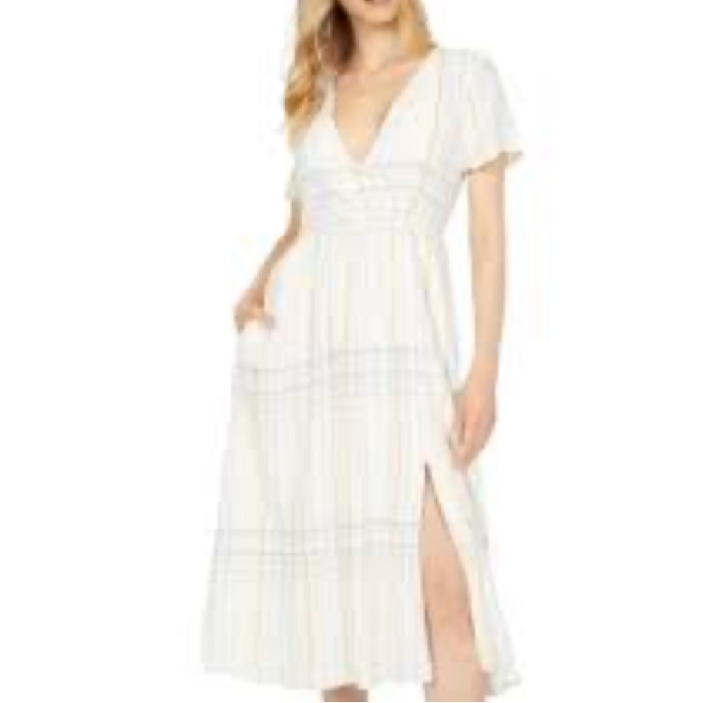Madewell Clara midi dress in plaid